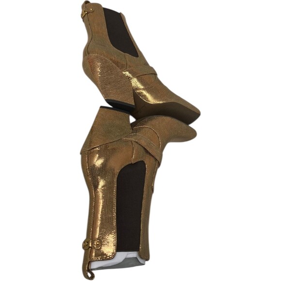 Sam Edelman Chelsea Boot Women's Size 6 M Suzette Gold Metallic - Picture 7 of 11
